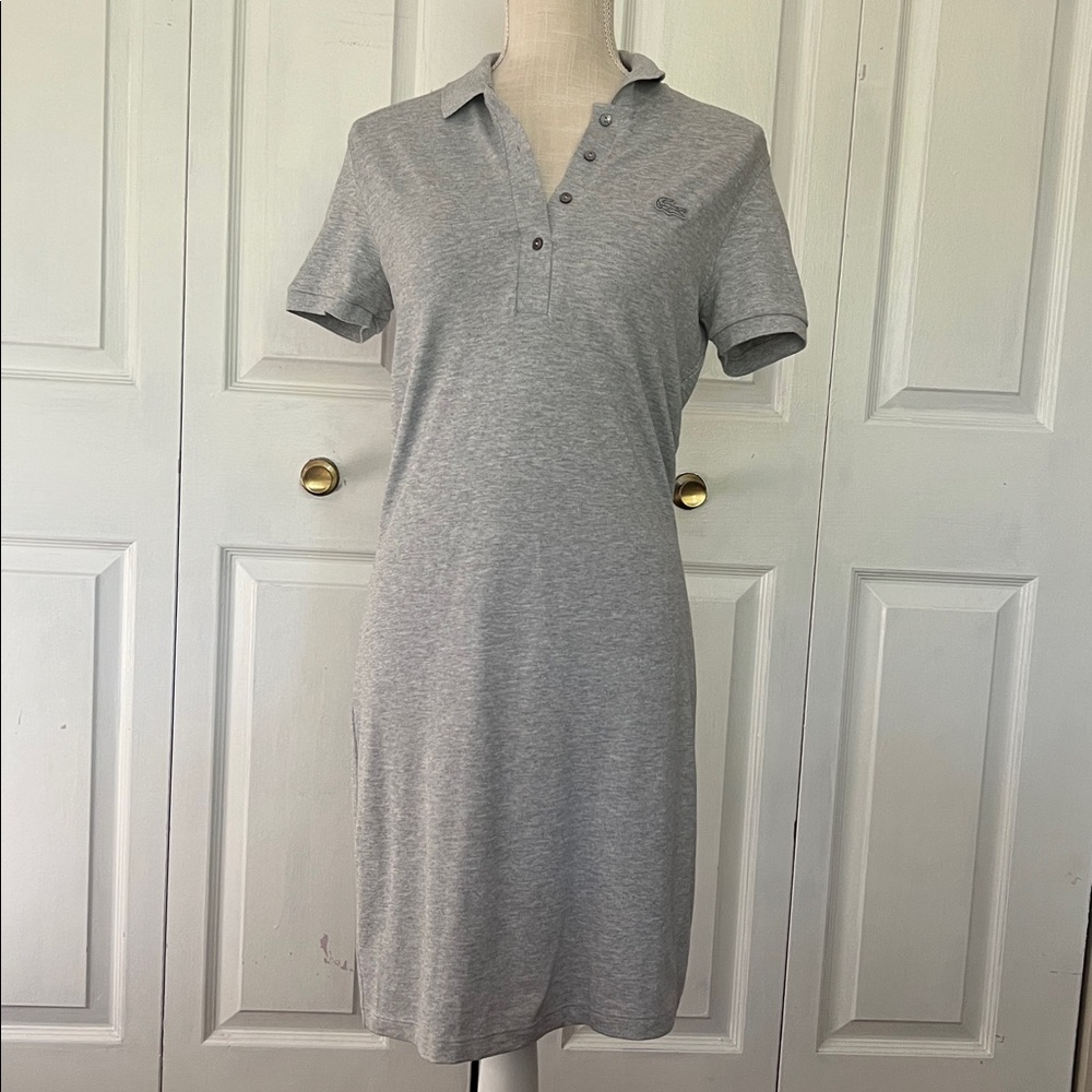 Lacoste Grey Slim Fit Polo Dress